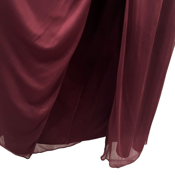Celebrate DB Studio Full Length Bridesmaid Dress Wine Size 8 Prom Wedding - Picture 7 of 14
